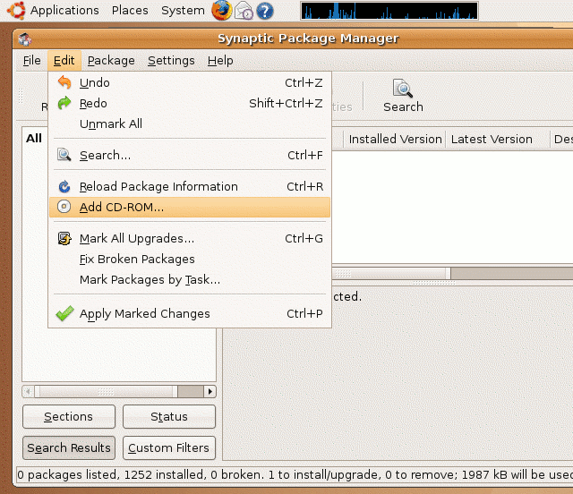 add CDROM to search path