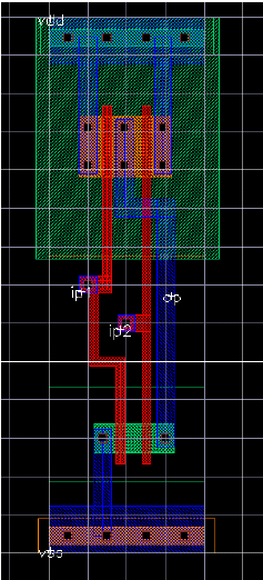 VTVT 0.25um basic 2-NAND gate