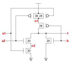 aoi21v0x1 schematic