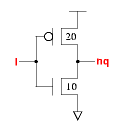 inv_x1 schematic