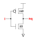 inv_x8 schematic