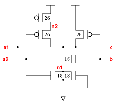 oai21v0x1 schematic