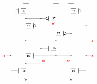 xnr2_x1 schematic