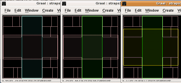 metal-2 to metal-5 power strap allocation